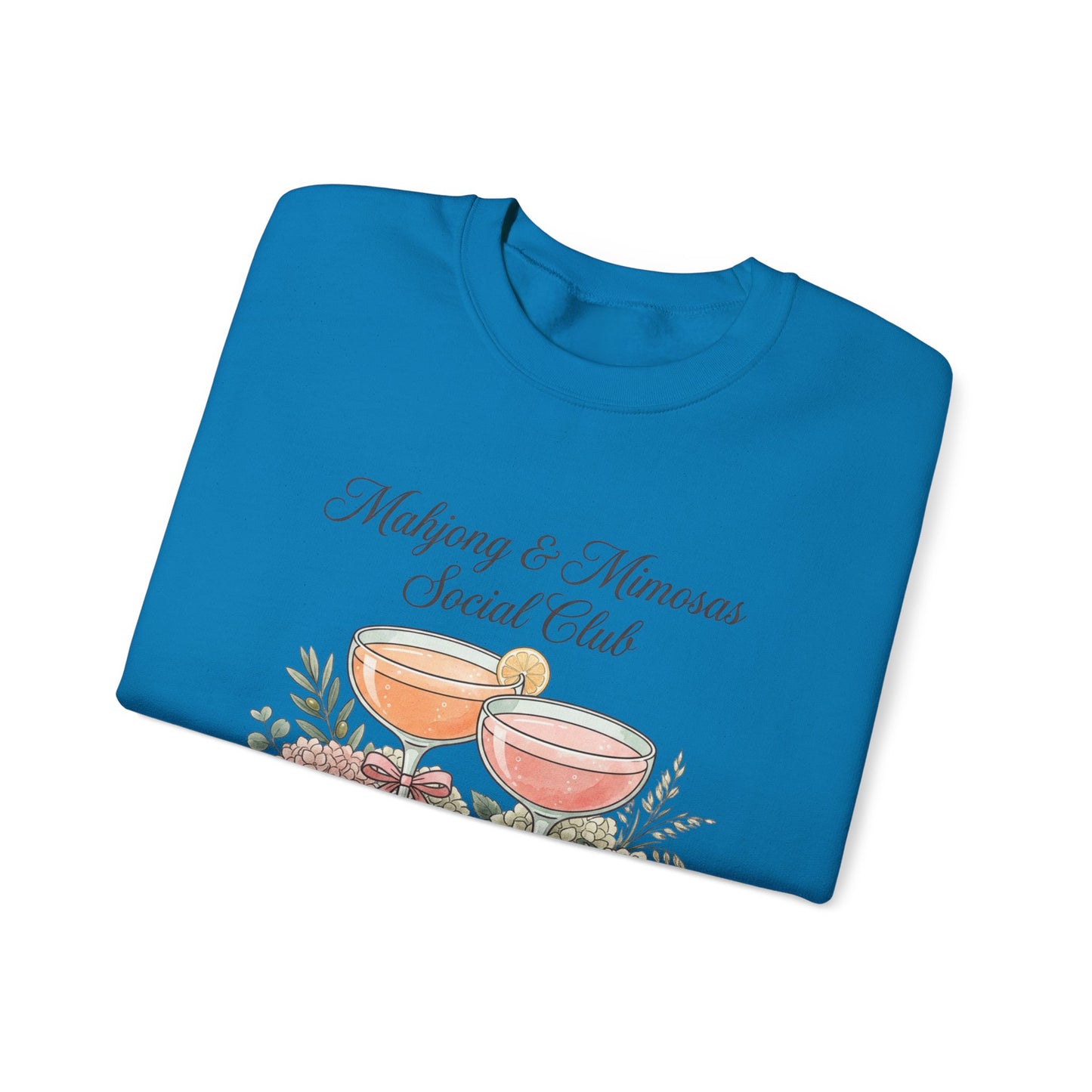 Mahjong & Mimosas Sweatshirt, Mahjong Club Crewneck, Brunch Girl Pullover