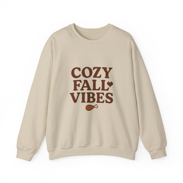 Cozy Fall Vibes Sweatshirt - Unisex Crewneck, Autumn Apparel, Perfect for Thanksgiving, Comfortable Gift, Casual Style