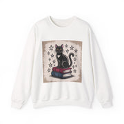 Cat and Book Lover's Crewneck Sweatshirt