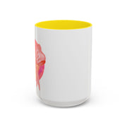 Pink/Yellow Planet Wrapped In A Bow Accent Coffee Mug