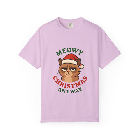 'Meowy Christmas Anyway' Unisex T-Shirt