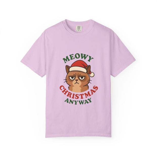 'Meowy Christmas Anyway' Unisex T-Shirt