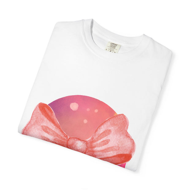 Pink/Yellow Planet Wrapped In Bow Unisex T-Shirt