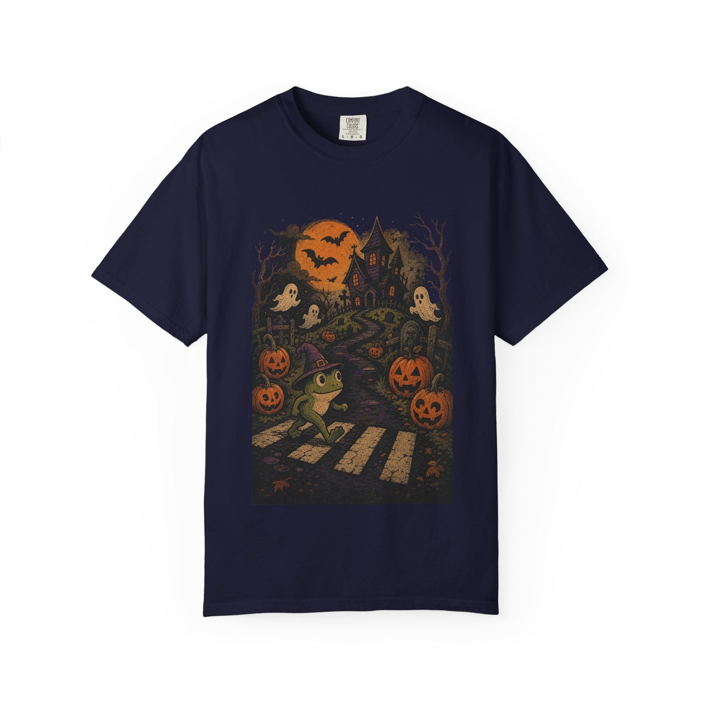 Haunted Frog Crossing T-shirt | Halloween Haunted House, Jack-o'-Lanterns