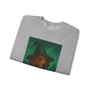 Magical Dog Beagle Wizard Sweater, Cozy Fall Fashion, Halloween Apparel, Unique Gift for Dog Lovers, Unisex Crewneck Sweatshirt