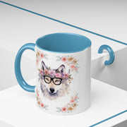Geeky Goddess Wolf Accent Coffee Mug