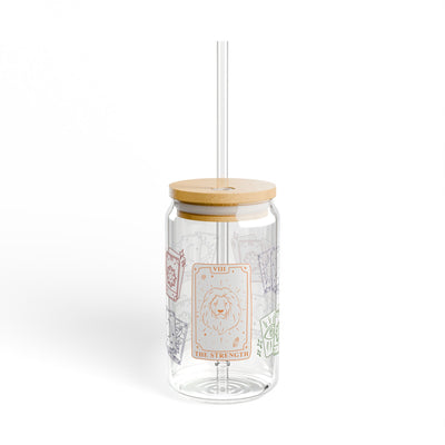 'The Strength' Tarot Card Sipper Glass
