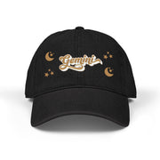 'Gemini' Denim Embroidered Cap