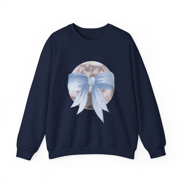 Moon Wrapped In A Bow Unisex Crewneck Sweatshirt