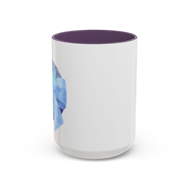 Blue/Green Planet Wrapped In A Bow Accent Coffee Mug