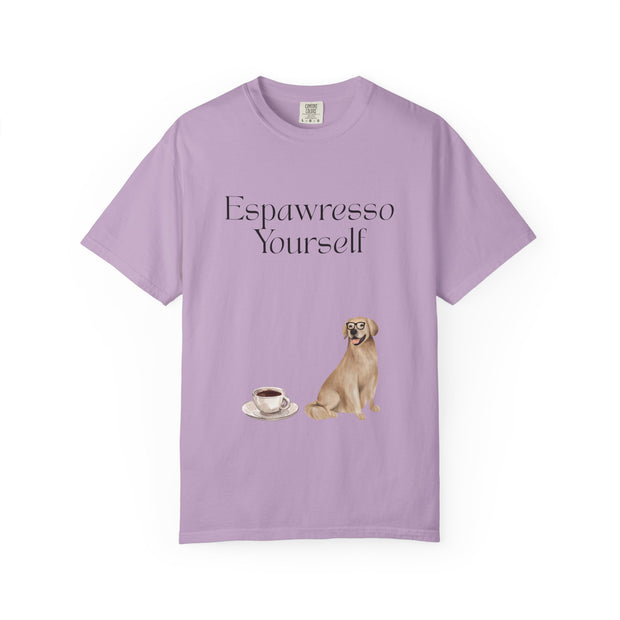 'Espawresso Yourself' Golden Retriever Unisex T-Shirt