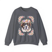 Geeky Goddess Saint Bernard Unisex Crewneck Sweatshirt