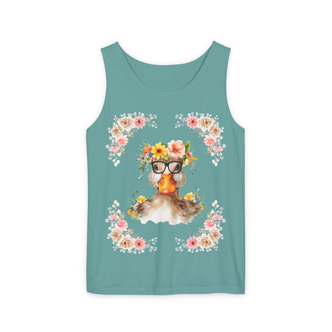 Geeky Goddess Duck Unisex Tank Top