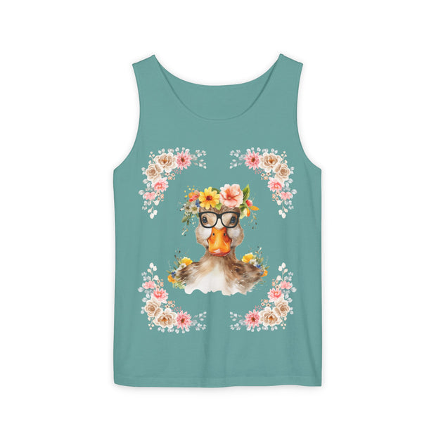 Geeky Goddess Duck Unisex Tank Top