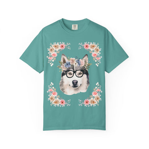 Geeky Goddess Siberian Husky Unisex T-Shirt