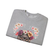 Geeky Goddess Dark Gray Cat Unisex Crewneck Sweatshirt