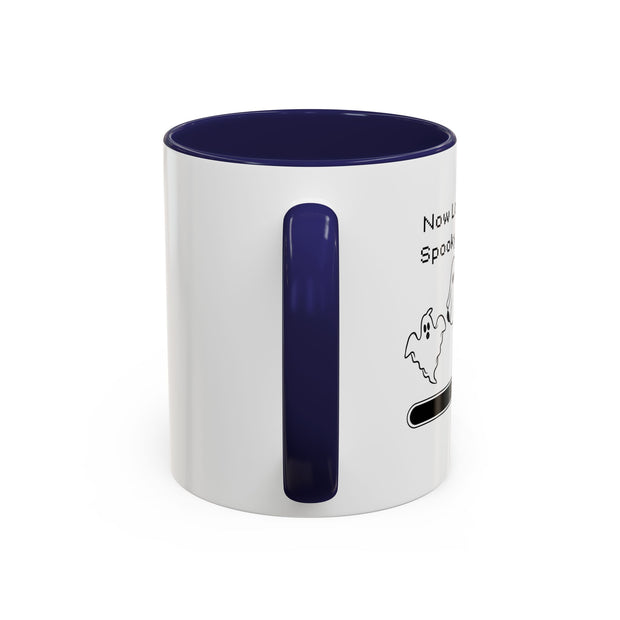 'Now Loading...Spooky Vibes' Accent Coffee Mug