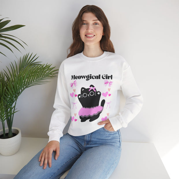 'Meowgical Girl' Unisex Crewneck Sweatshirt
