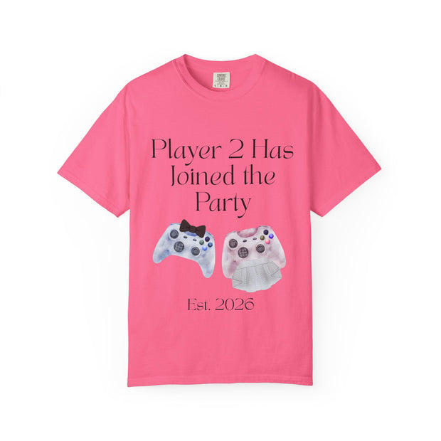 'Player 2 Has Joined The Party' 'Est. 2026' Unisex T-shirt