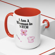 'I Am A Woman In STEM' Nurse Accent Coffee Mug