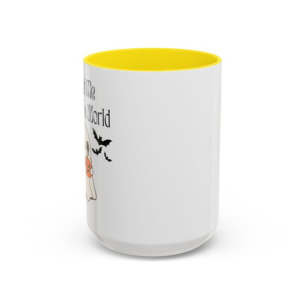 'You and Me Against The World' Accent Coffee Mug