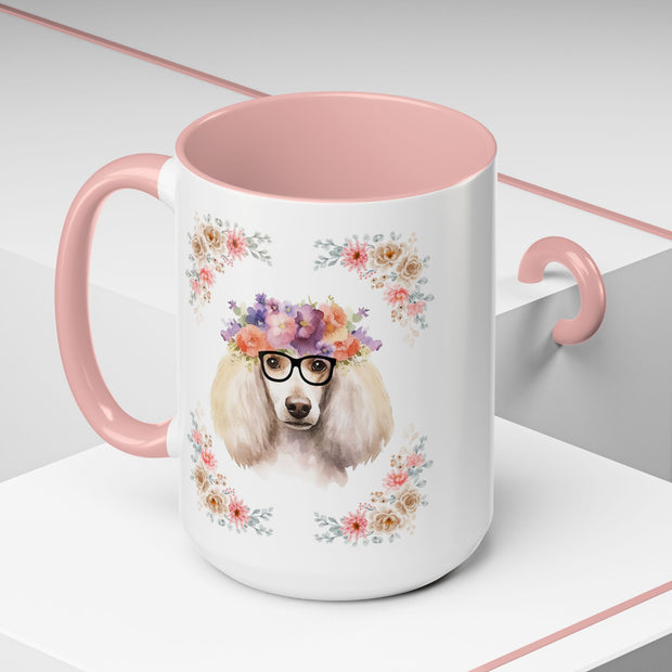 Geeky Goddess French Poodle Accent Coffee Mug