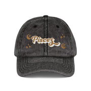 'Pisces' Vintage Embroidered Cap