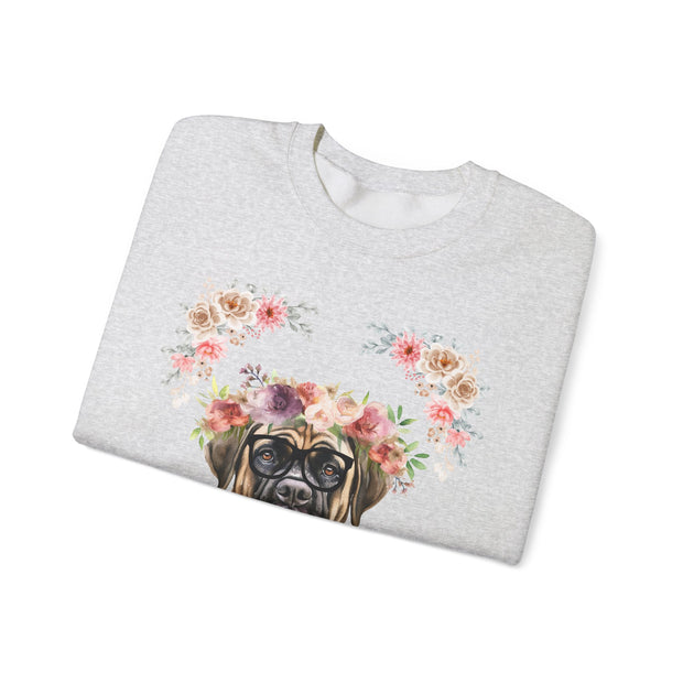 Geeky Goddess English Mastiff Unisex Crewneck Sweatshirt