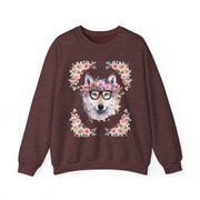 Geeky Goddess Wolf Unisex Crewneck Sweatshirt