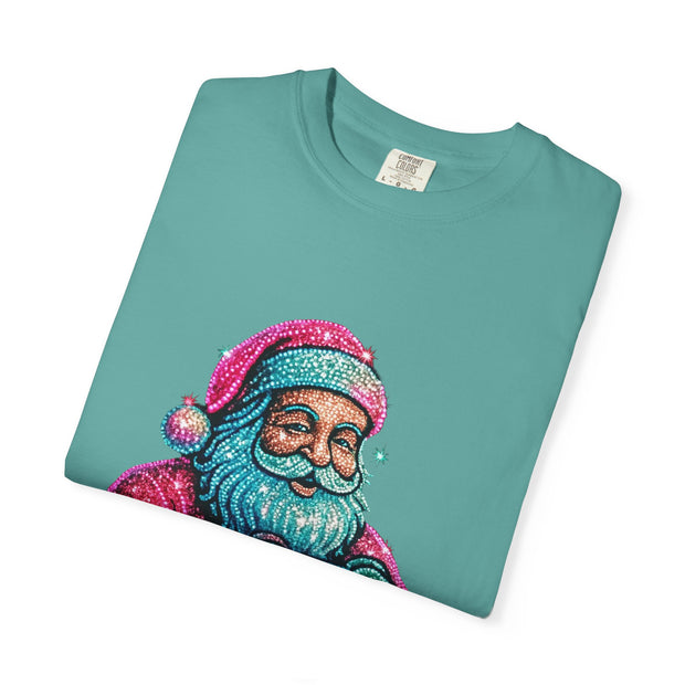 Stay Merry Game On Santa T-Shirt | Christmas Gaming Tee