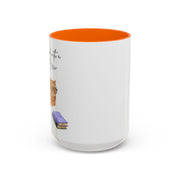 'Feline Good With A Book & Brew' Accent Coffee Mug