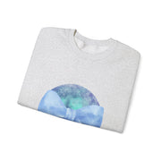 Blue/Green Planet Wrapped In A Bow Unisex Crewneck Sweatshirt