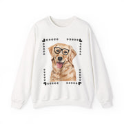 Geeky Good Golden Retriever Unisex Crewneck Sweatshirt