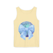 Blue/Green Planet Wrapped In A Bow Unisex Tank Top