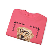Geeky Good Golden Retriever Unisex Crewneck Sweatshirt