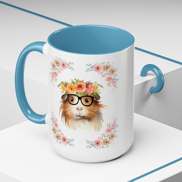 Geeky Goddess Guinea Pig Accent Coffee Mug