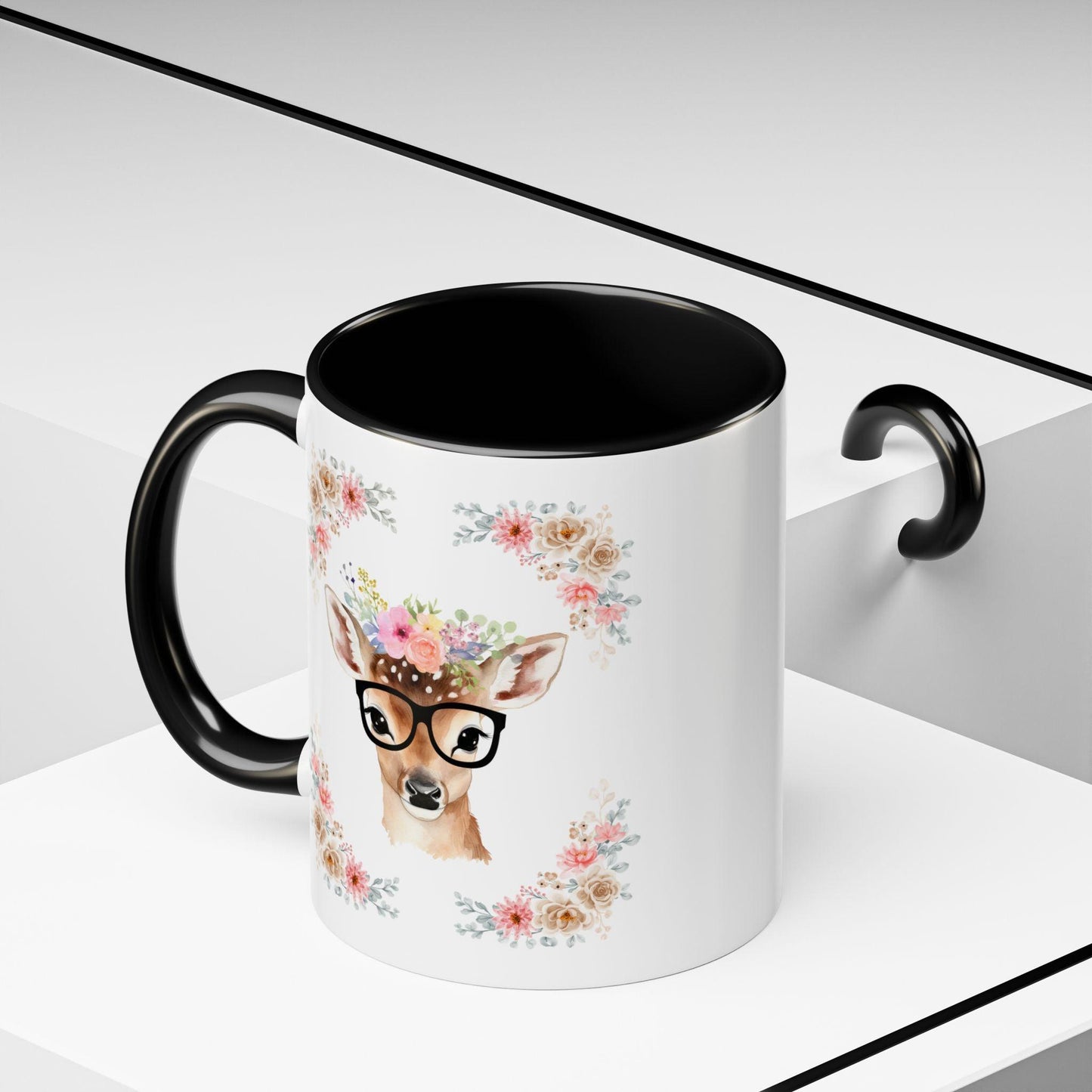 Geeky Goddess Deer Accent Coffee Mug
