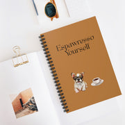 'Espawresso Yourself' French Bulldog Spiral Notebook