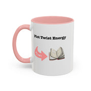 'Plot Twist Energy' Accent Coffee Mug