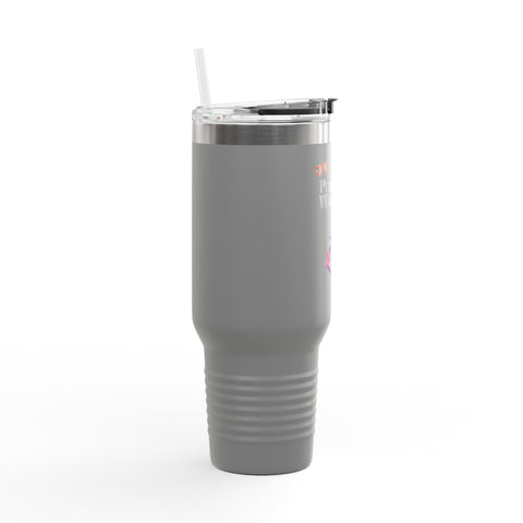 'Paw-sitive Vibes Only' Insulated Travel Mug, 40oz