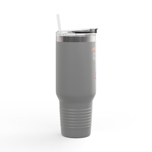 'Paw-sitive Vibes Only' Insulated Travel Mug, 40oz