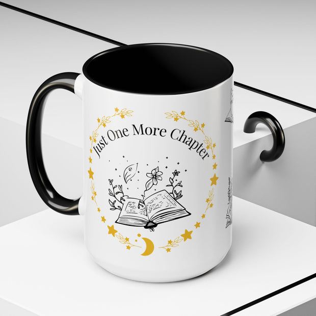 'Just One More Chapter' Accent Coffee Mug
