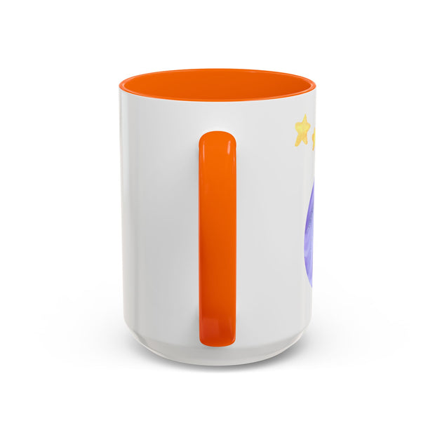 Astronaut Taking Off In Space Accent Coffee Mug