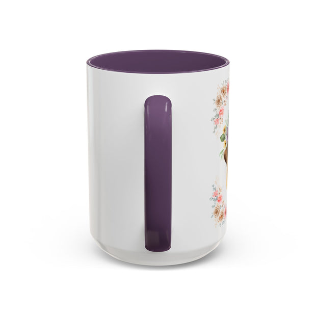 Geeky Goddess Pug Accent Coffee Mug