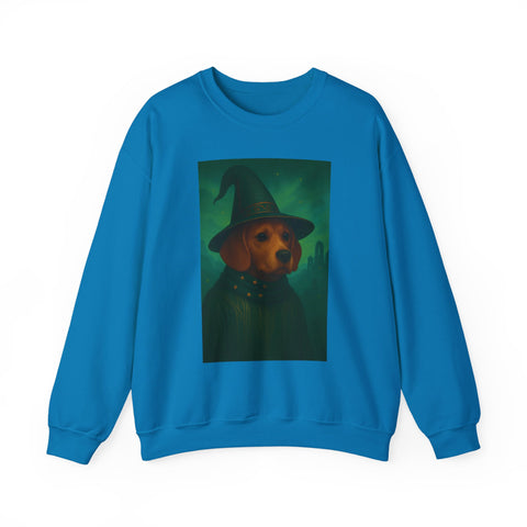 Magical Dog Beagle Wizard Sweater, Cozy Fall Fashion, Halloween Apparel, Unique Gift for Dog Lovers, Unisex Crewneck Sweatshirt