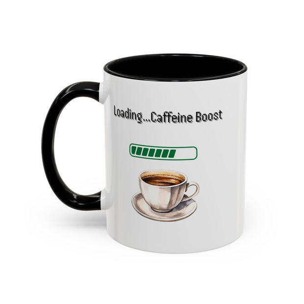 'Loading...Caffeine Boost' Accent Coffee Mug
