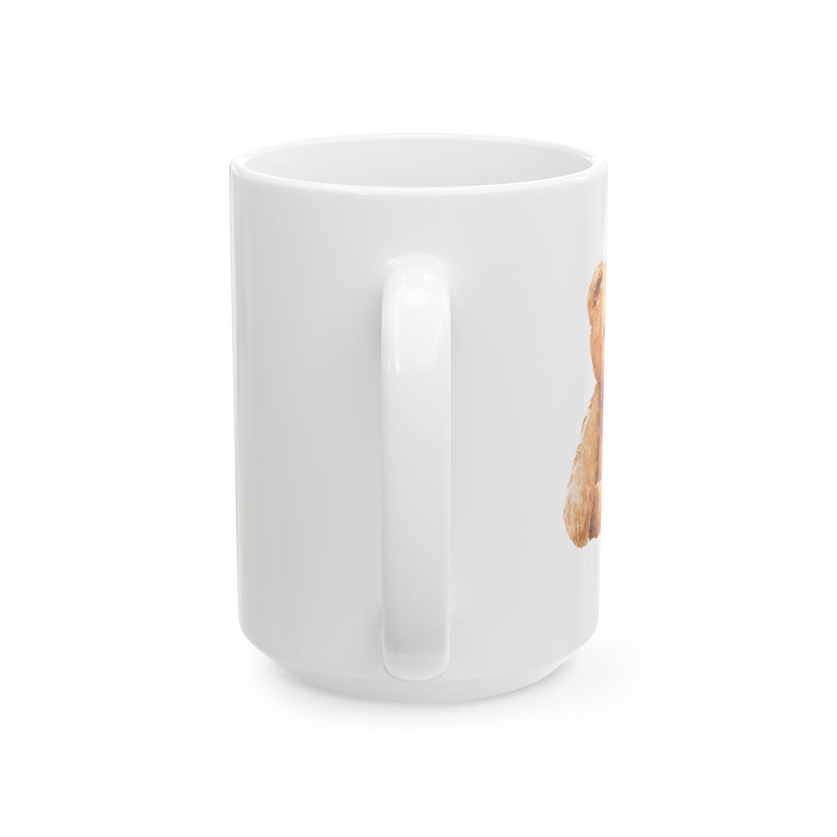 Cute Teddy Bear Illustration Mug | Christmas Holiday Coffee Cup