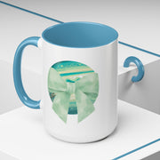 Green Planet Wrapped In A Bow Accent Coffee Mug