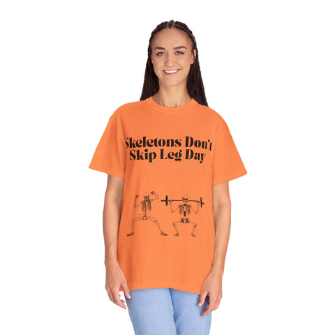 'Skeletons Don't Skip Leg Day' Unisex T-Shirt