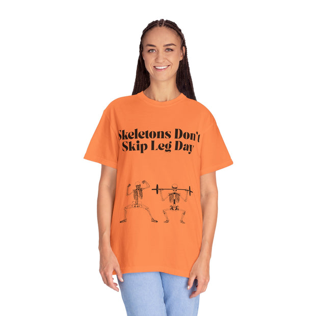'Skeletons Don't Skip Leg Day' Unisex T-Shirt